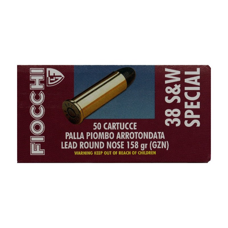 Fiocchi .38 Special/158 LRN 50 stuks Fiocchi .38 Special/158 LRN 50 stuks