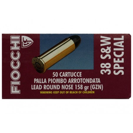 Fiocchi .38 Special/158 LRN 50 stuks