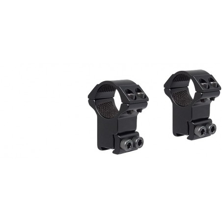 Hawke HM6104 1" 2 Piece Match Mount (3/8" or 11mm Rail) high