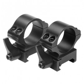 NcStar RB31 1" X 0.9"H Steel Quick Release Rings-Blk