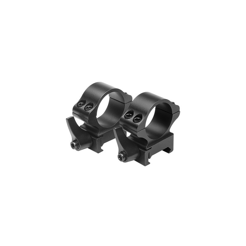 NcStar RB31 1" X 0.9"H Steel Quick Release Rings-Blk NcStar RB31 1" X 0.9"H Steel Quick Release Rings-Blk