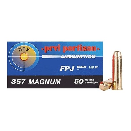 Privi Partizan 357 magnum/158 FPJ 50 stuks