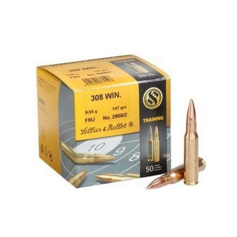 Sellier & Bellot 308 Win. 147gr FMJ 50 stuks