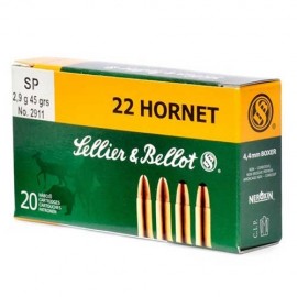 Sellier Et Bellot .22 Hornet 45gr SP 20 pcs